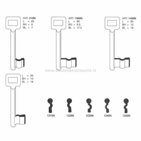 Nemef sleutel 1230 - Afbeelding 2