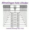 M&C Condor SKG®*** 1 cilinder met 3 sleutels - Afbeelding 3