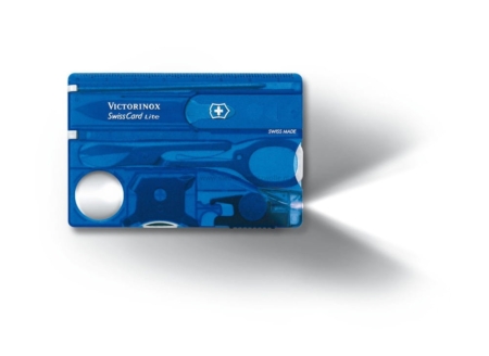 Victorinox Swisscard lite blauw transparant 0.7322.T2