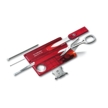 Victorinox Swisscard lite rood transparant 0.7300.T - Afbeelding 2