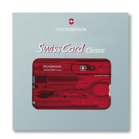 Victorinox Swisscard transparant rood - Afbeelding 3