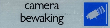 Pictogrambordje "Camera bewaking"