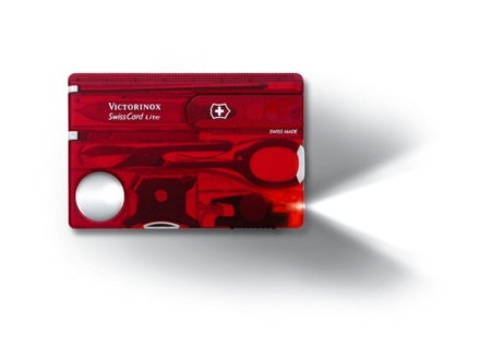 Victorinox Swisscard lite rood transparant 0.7300.T