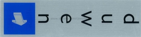 Pictogrambordje "Duwen verticaal"