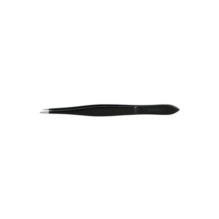 pincet zwart 8cm spitse punt