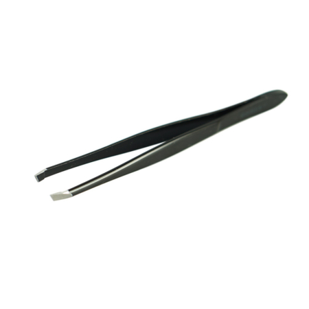 Pincet,Homey's,zwart,8cm,schuine punt,doos - Afbeelding 2