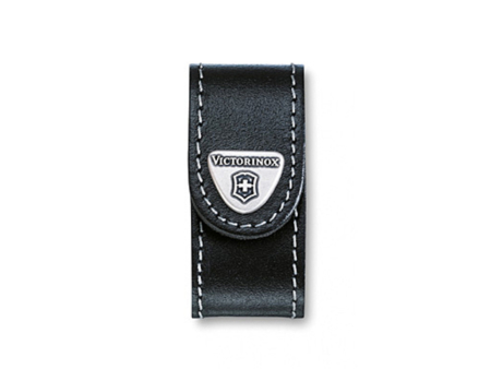 Riemetui v.MiniChamp/SwissFlash, Victorinox, zwart leer, lus