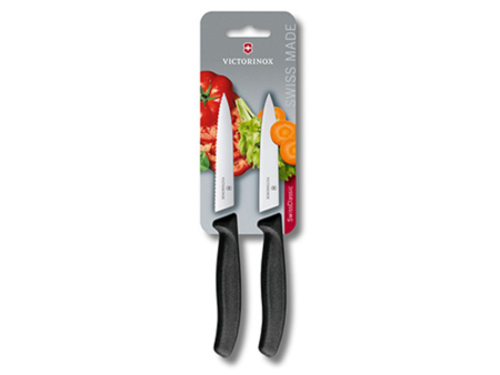 Office-/groentemes, 2x, Victorinox, Swiss Classic, gemengd, 10cm, zwart