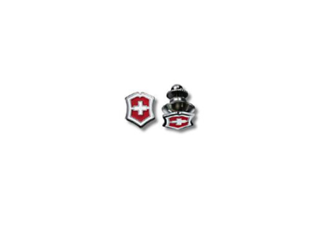 Revers-pin voor Zwitsers kruis, Victorinox, rood metaal