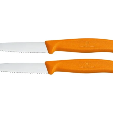victorinox swiss classic gekartelde schilmesjes set oranje ecommerce