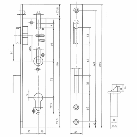 mauer 4472 PZW 25 mm RVS Ls/Rs - Afbeelding 2