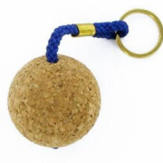 Sleutelhanger drijver kurk bal 50mm 7 sleutelhanger drijver kurk