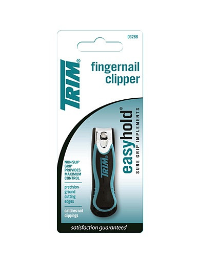 Trim EasyHold Nagelknipper, Chroom/Rubber met Opvang 1 Trim EasyHold Nagelknipper, Chroom/Rubber met Opvang