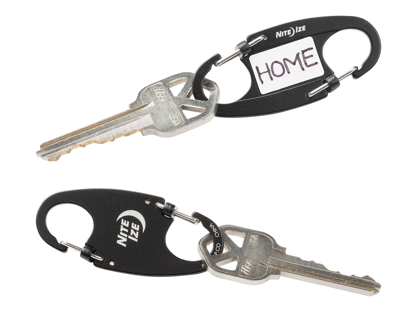 Nite Ize Identikey SlideLock Sleutelhouder 2-Pack, Zwart/Blauw 3 Nite Ize Identikey SlideLock Sleutelhouder 2-Pack, Zwart/Blauw - Afbeelding 3